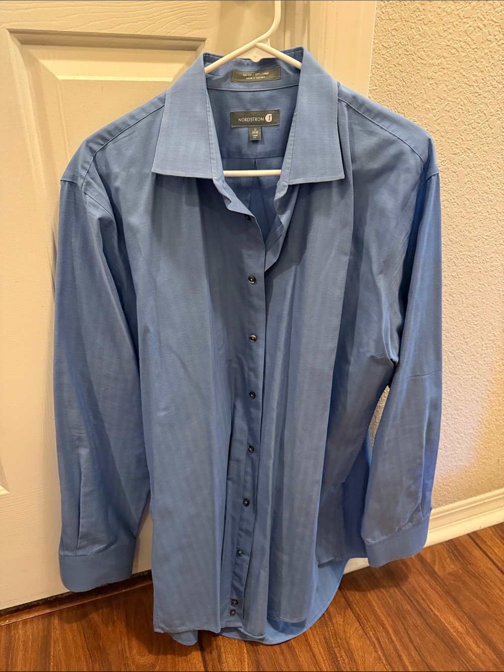 Nordstrom Men's Sky Blue Cotton Dress Shirt
